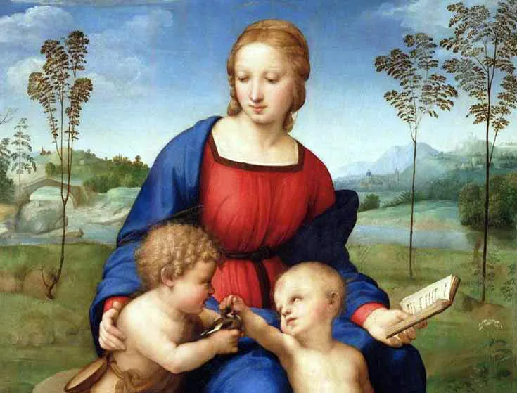 Madonna del Cardellino, Raffaello, Galleria degli Uffizi, Firenze